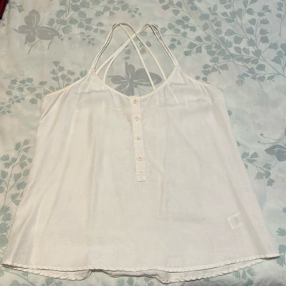 Anthropologie Cloth & Stone White Tank Top